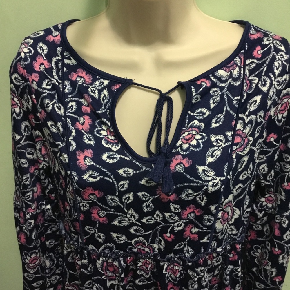 Floral Bohemian Long Sleeve Dress - Picture 4 of 13